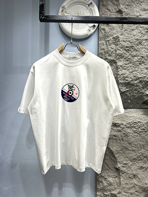 ディオール新しいディスク半袖Tシャツ