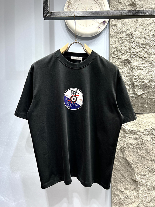 ディオール新しいディスク半袖Tシャツ