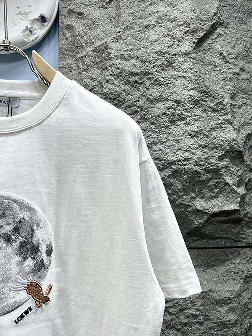 ロエベコピー新しいコラボレーションシリーズ月のウサギの半袖Tシャツ