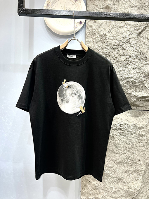 ロエベコピー新しいコラボレーションシリーズ月のウサギの半袖Tシャツ