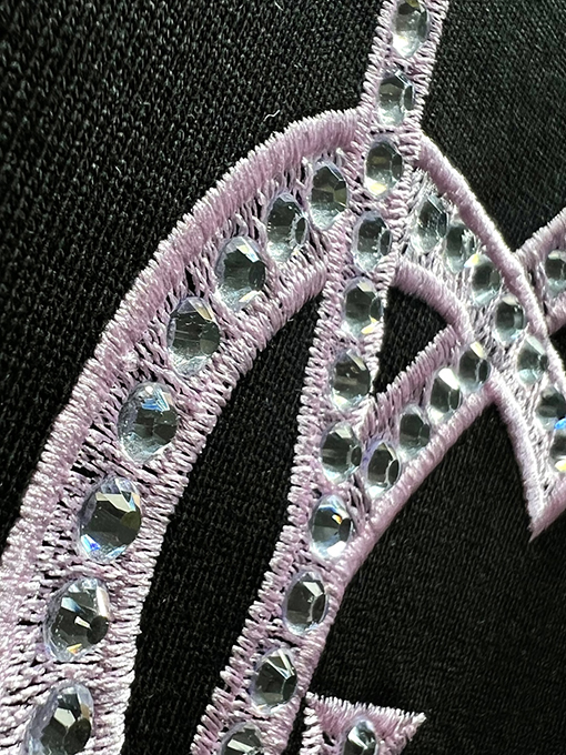 サンローランスーパーコピー新しい布刺繍半袖Tシャツ