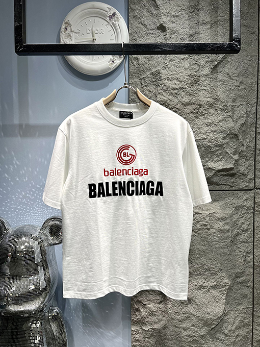 バレンシアガ新しい厚板アルファベットTシャツ