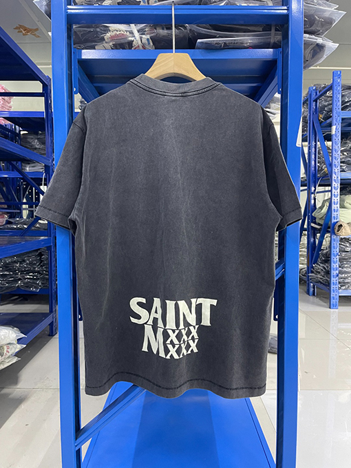 セント マイケル25SS“THE JUDGMENT”禁止ウォッシュヴィンテージTシャツ