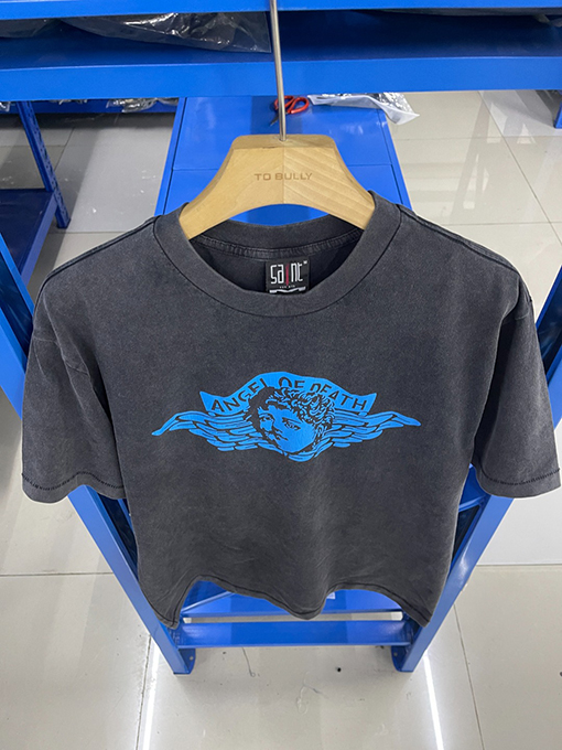 セント マイケルスーパーコピー25SSプリントウォッシュ古いTシャツ