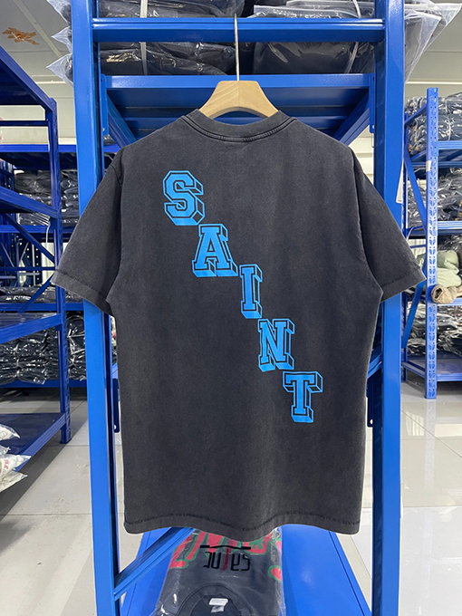 セント マイケルスーパーコピー25SSプリントウォッシュ古いTシャツ