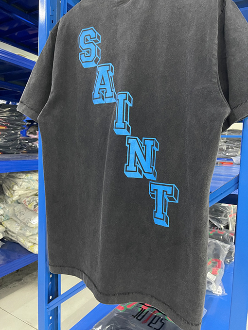 セント マイケルスーパーコピー25SSプリントウォッシュ古いTシャツ