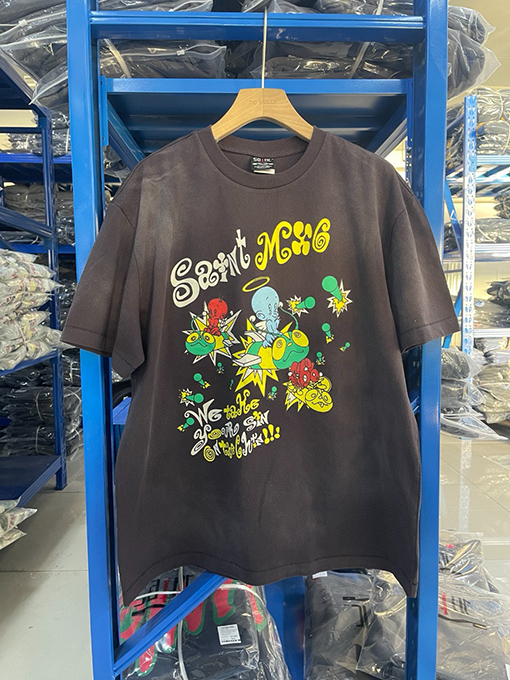 セント マイケル25SS“we take your sin on the chin“MX6水洗いした古いTシャツ