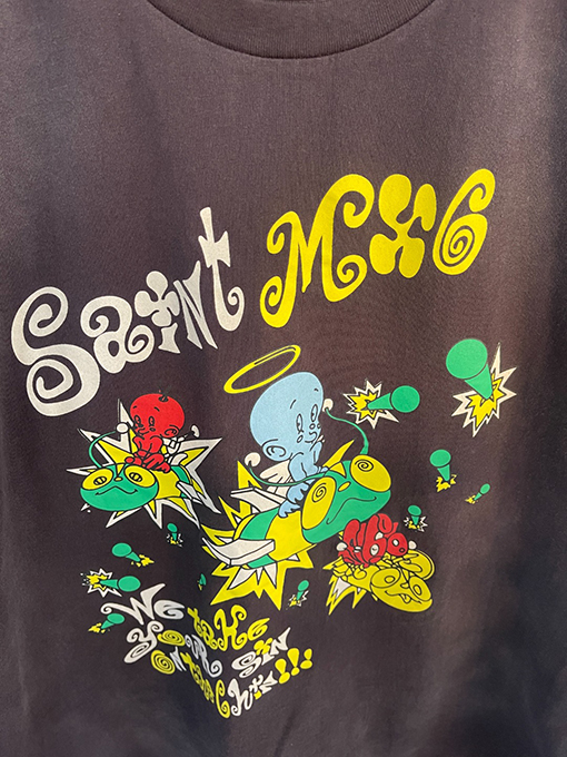 セント マイケル25SS“we take your sin on the chin“MX6水洗いした古いTシャツ