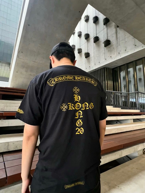 クロムハーツコピー新しいサンスクリット語のウォッシュTシャツ