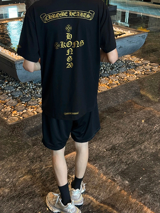 クロムハーツコピー新しいサンスクリット語のウォッシュTシャツ