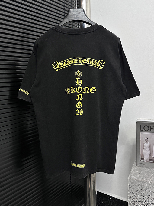 クロムハーツコピー新しいサンスクリット語のウォッシュTシャツ