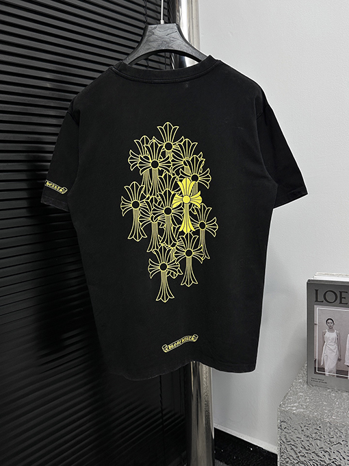 クロムハーツファッション新しいサンスクリット語のウォッシュTシャツ