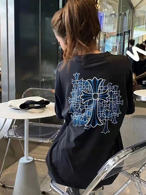 クロムハーツコットンのウォッシュTシャツ