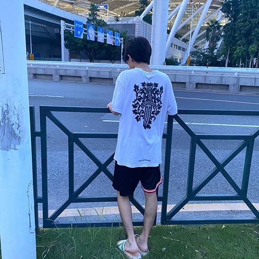 クロムハーツスーパーコピーダブルガーゼスウェット半袖Tシャツ