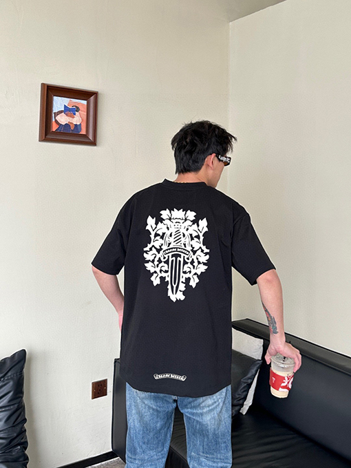 クロムハーツスーパーコピーダブルガーゼスウェット半袖Tシャツ