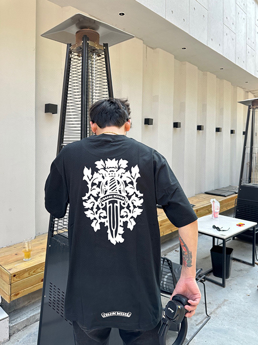 クロムハーツスーパーコピーダブルガーゼスウェット半袖Tシャツ