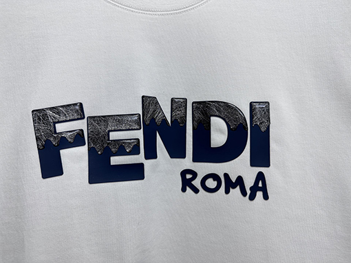フェンディ25ssコットンプレスラウンドネックTシャツ