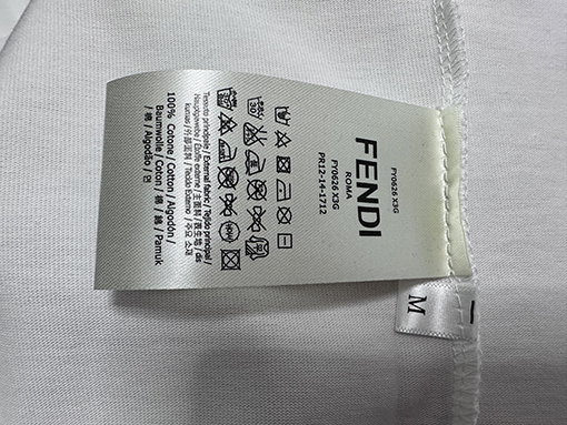フェンディ25ssコットンプレスラウンドネックTシャツ