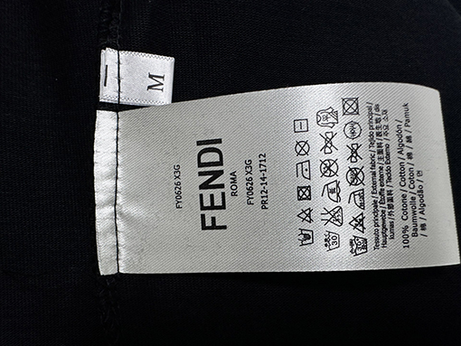 フェンディ25ssコットンプレスラウンドネックTシャツ