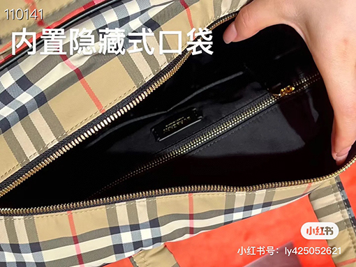 バーバリー チェック柄 ナイロン 育児用 おむつバッグ