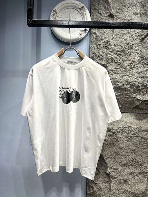 ディオール新しい記念コイン半袖Tシャツ