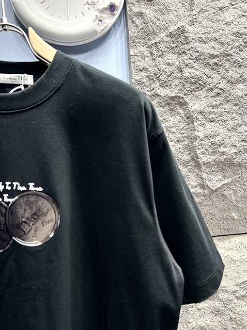 ディオール新しい記念コイン半袖Tシャツ