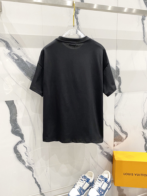ディオールレザーロゴ入り半袖Tシャツ