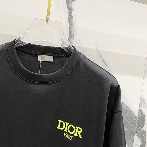 ディオールレザーロゴ入り半袖Tシャツ