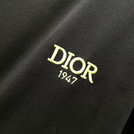 ディオールレザーロゴ入り半袖Tシャツ