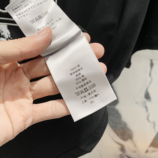 ディオールコピー手描きロゴ半袖Tシャツ