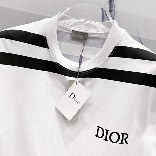 ディオールCD 47プリントロゴ公式半袖Tシャツ
