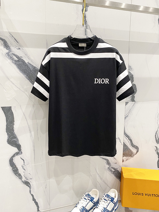 ディオールCD 47プリントロゴ公式半袖Tシャツ