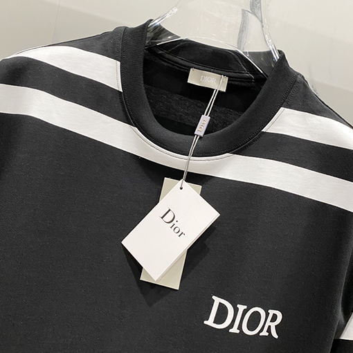 ディオールCD 47プリントロゴ公式半袖Tシャツ