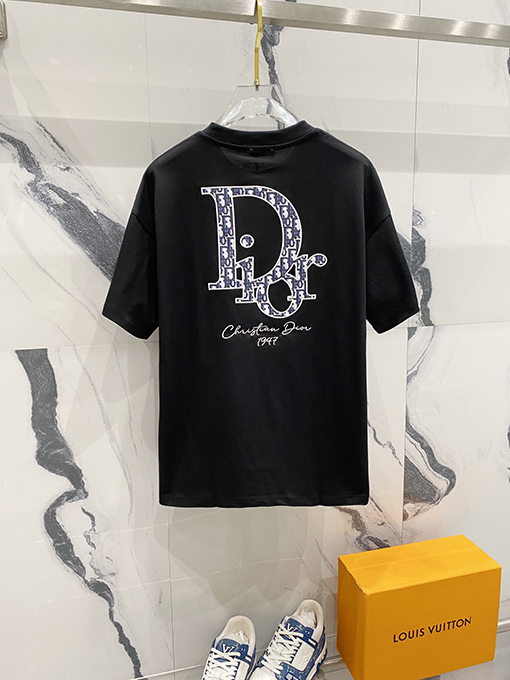 ディオール ロゴ公式クルーネック半袖Tシャツ