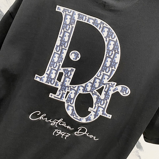 ディオール ロゴ公式クルーネック半袖Tシャツ