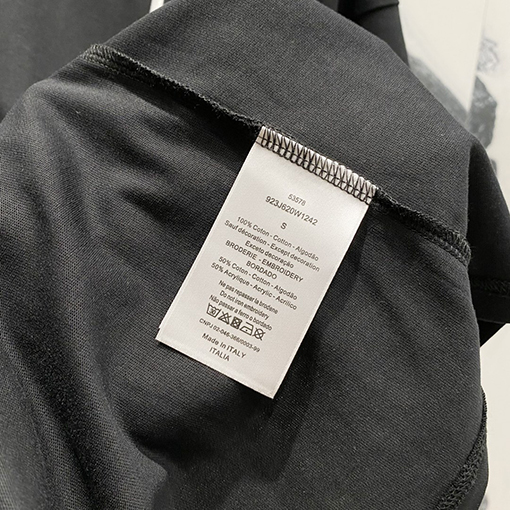 ディオール ロゴ公式クルーネック半袖Tシャツ