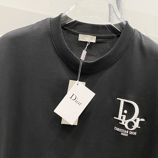 ディオール ロゴ公式クルーネック半袖Tシャツ