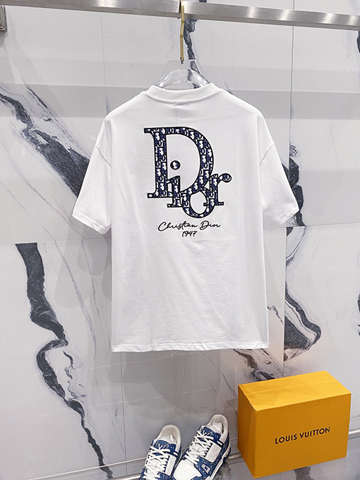 ディオール ロゴ公式クルーネック半袖Tシャツ