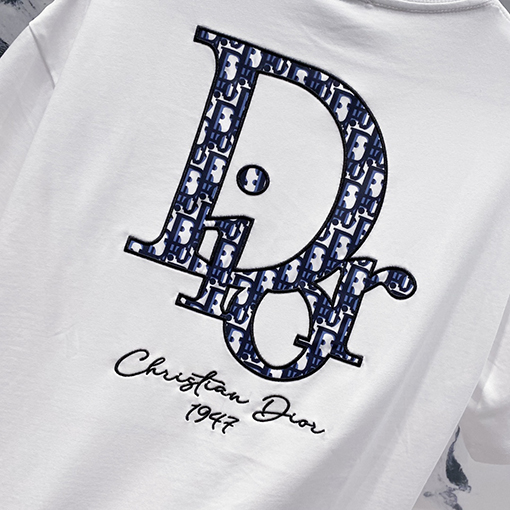 ディオール ロゴ公式クルーネック半袖Tシャツ