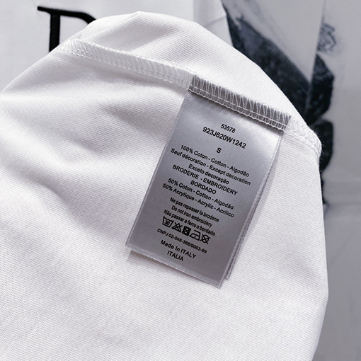 ディオール ロゴ公式クルーネック半袖Tシャツ