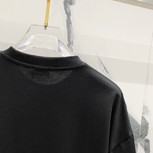 ディオール刺繍CDアルファベットロゴヴィンテージグラデーションプリント半袖Tシャツ