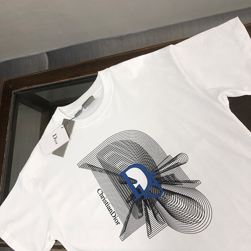 ディオール大きなロゴプリント ロゴ半袖Tシャツ