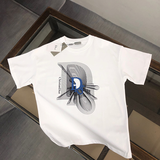 ディオール大きなロゴプリント ロゴ半袖Tシャツ