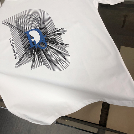 ディオール大きなロゴプリント ロゴ半袖Tシャツ