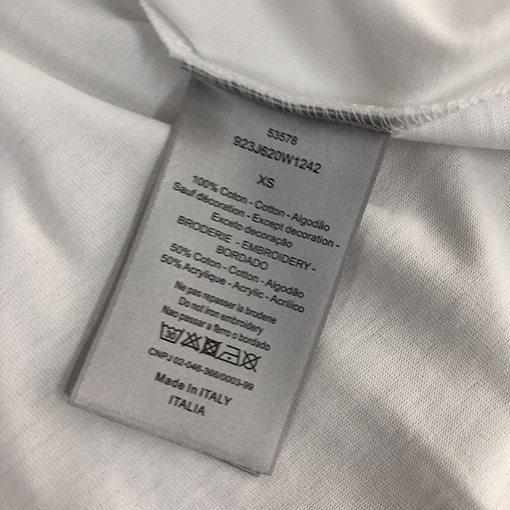 ディオール大きなロゴプリント ロゴ半袖Tシャツ