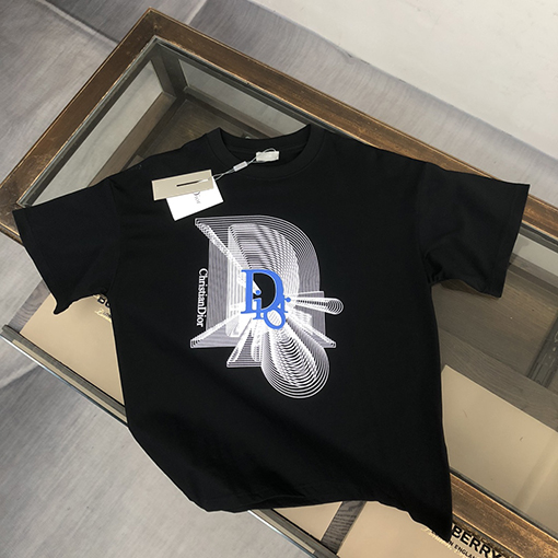 ディオール大きなロゴプリント ロゴ半袖Tシャツ