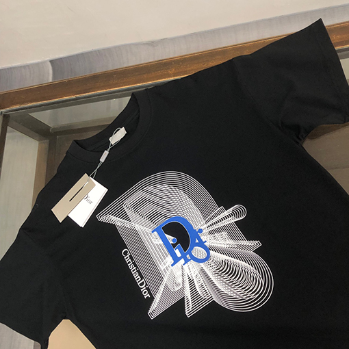 ディオール大きなロゴプリント ロゴ半袖Tシャツ