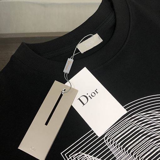 ディオール大きなロゴプリント ロゴ半袖Tシャツ