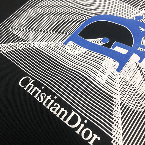 ディオール大きなロゴプリント ロゴ半袖Tシャツ