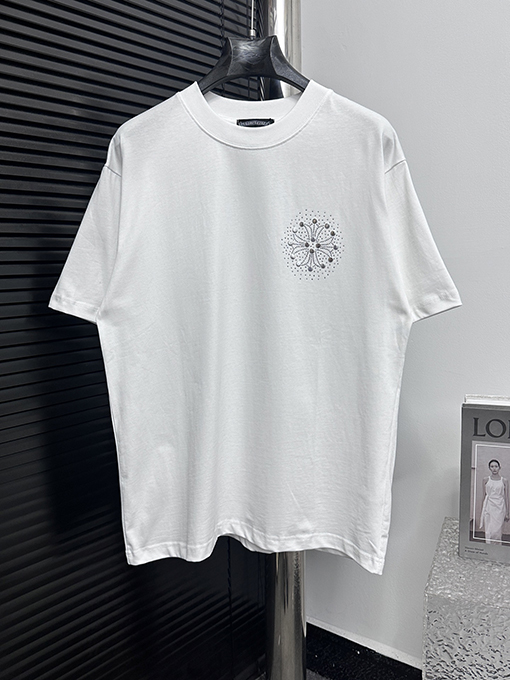 クロムハーツ25ssラウンドネックTシャツ